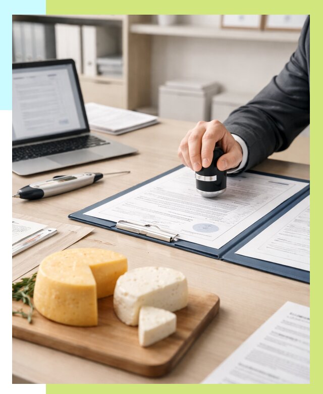 Сертификация сыров в Нальчике от 15545 р | Сертификат на сыр Алешин-Нль