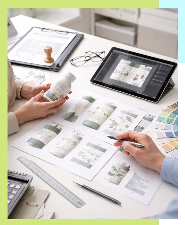 Профессиональная разработка дизайна и текста этикетки продукции в Нальчике