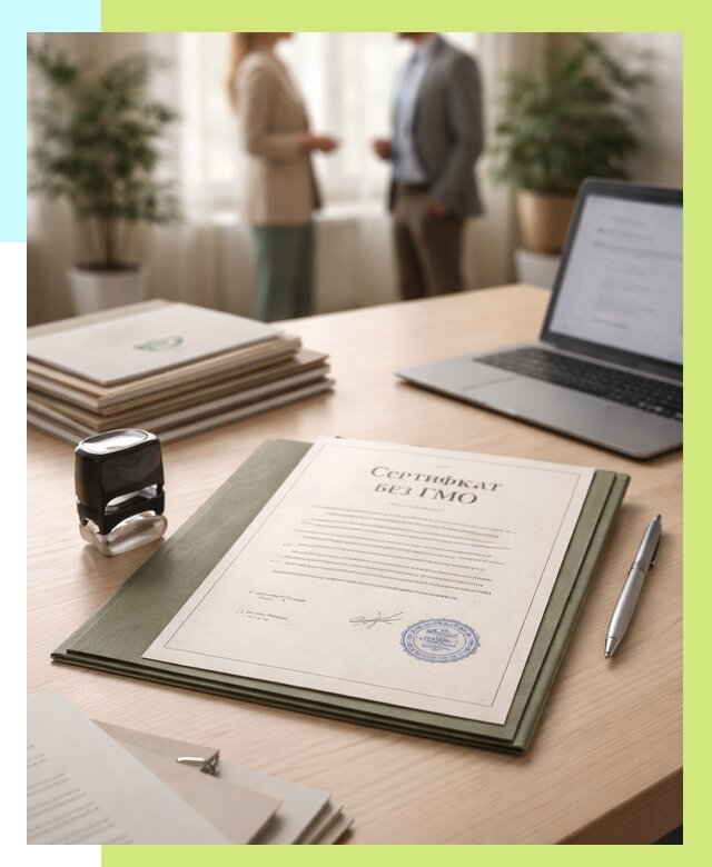 Сертификат без ГМО в Нальчике от 7772 р. оформить срочно Алешин-Нль