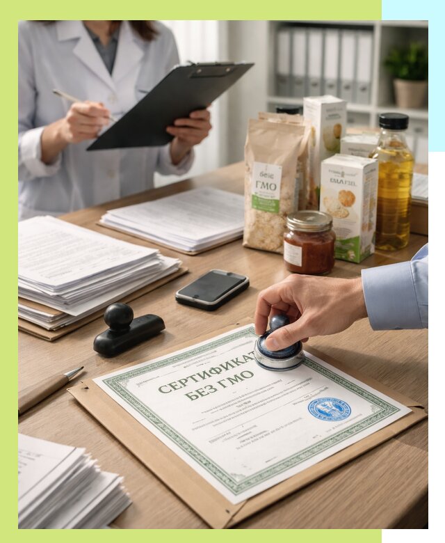 Получение сертификата Без ГМО для продукции в Нальчике