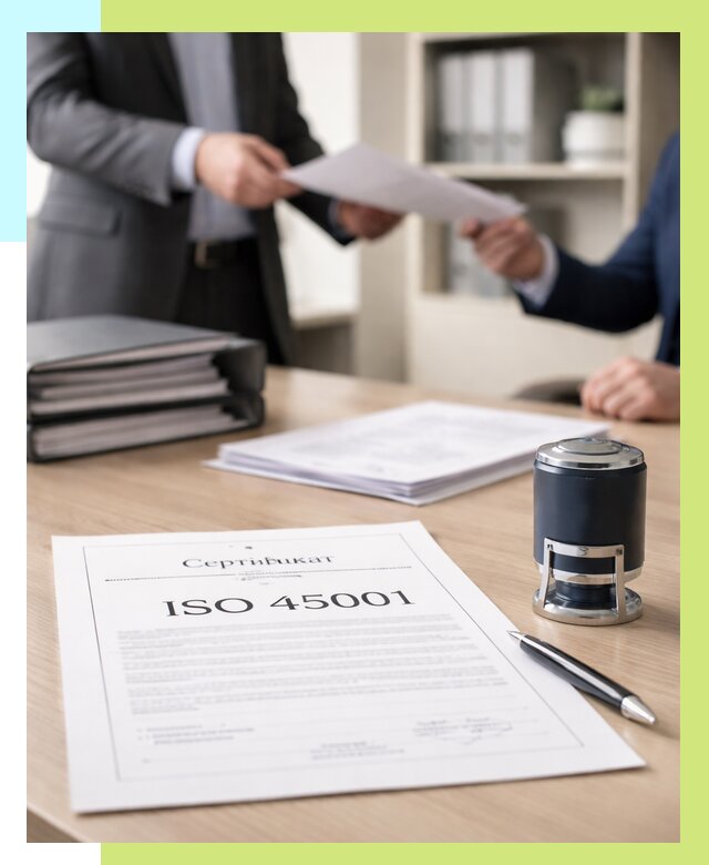 Сертификат ISO 45001 в Нальчике под ключ от 46634 р. | Алешин-Нль