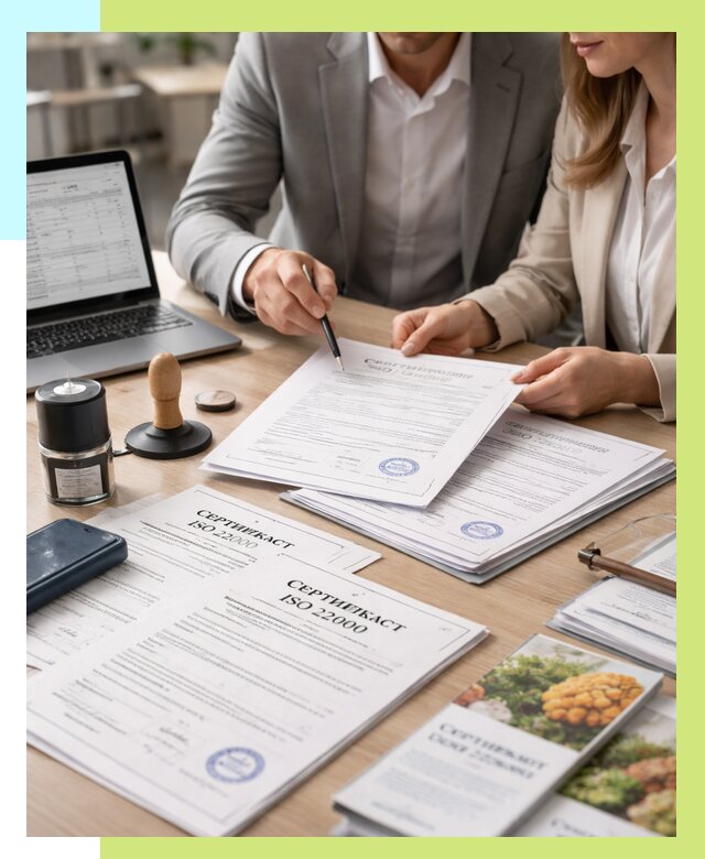 Сертификат ISO 22000 в Нальчике от 41452 р. под ключ | Алешин-Нль